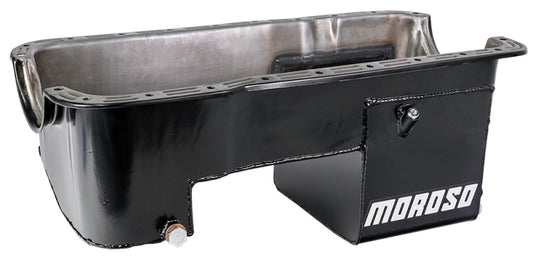 Moroso Ford 351W (w/Rear Sump) Extra Deep Wet Sump 7qt 9in Steel Oil Pan