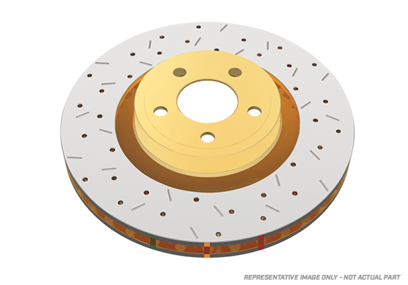 DBA 14-19 Chevrolet Corvette (C7) Z51 Front Cross Drilled 4000 XS Series Rotor w/Black Hat