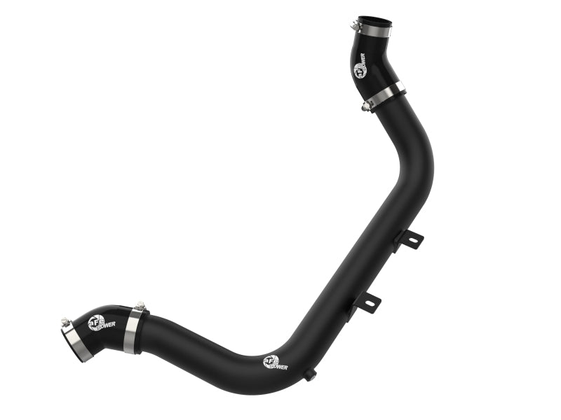أنبوب شحن ساخن من الألومنيوم aFe BladeRunner مقاس 2-1/4 بوصة أسود لسيارة Hyundai Elantra GT L4-1.6L (t) موديل 17-20