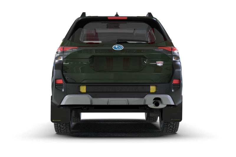 Rally Armor 2026 Subaru Forester Wilderness Black UR Mud Flap w/Green Logo