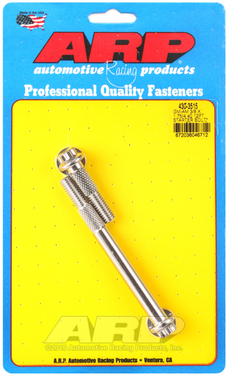 طقم مسامير بدء تشغيل ARP GM 3/8 X 1.750/4.400 12 نقطة من الفولاذ المقاوم للصدأ