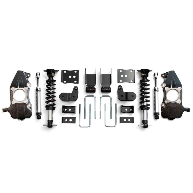QA1 21-25 Ford F150 2WD Single Adjustable Lowering Kit w/ Spindles - 3.5-5.5in