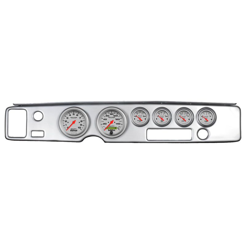 طقم لوحة القيادة Autometer Ultra-Lite 70-81 Firebird، 6 قطع، سرعة الدوران / ميل في الساعة / الوقود / الزيت / معامل التحمل / الفولت