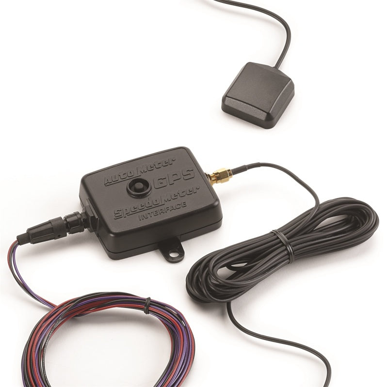 مجموعة سرعة GPS الأرضية من Autometer Stack Instruments بمخرج تردد 10 هرتز مع وحدة وهوائي - لون أسود