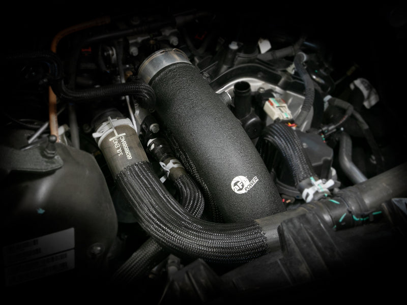 aFe RAM 1500 20-22 V6-3.0L (td) BladeRunner 3 IN أنبوب شحن بارد من الألومنيوم باللون الأسود