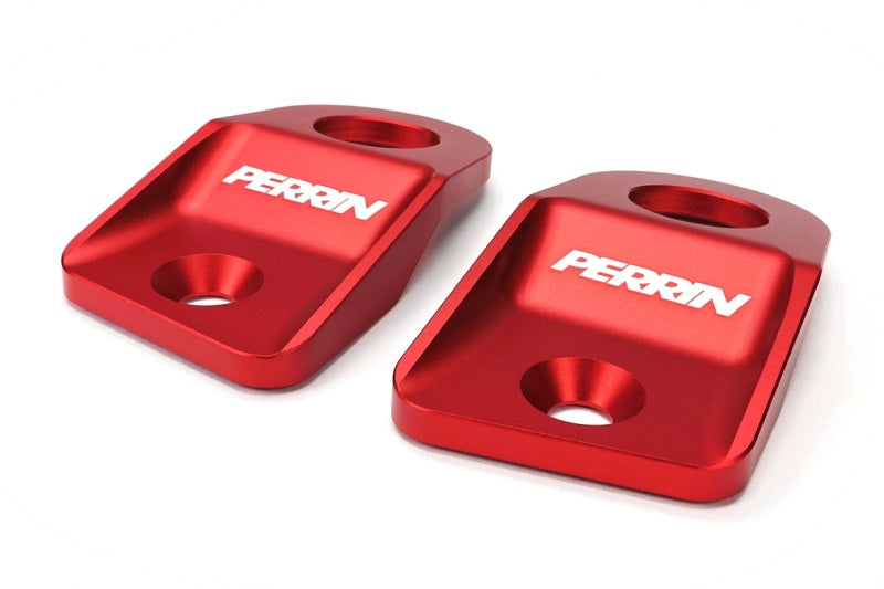 PERRIN 15-21 Subaru WRX/STI / 13-17 Crosstrek / 12-16 Impreza Upper Radiator Bracket Set - Red