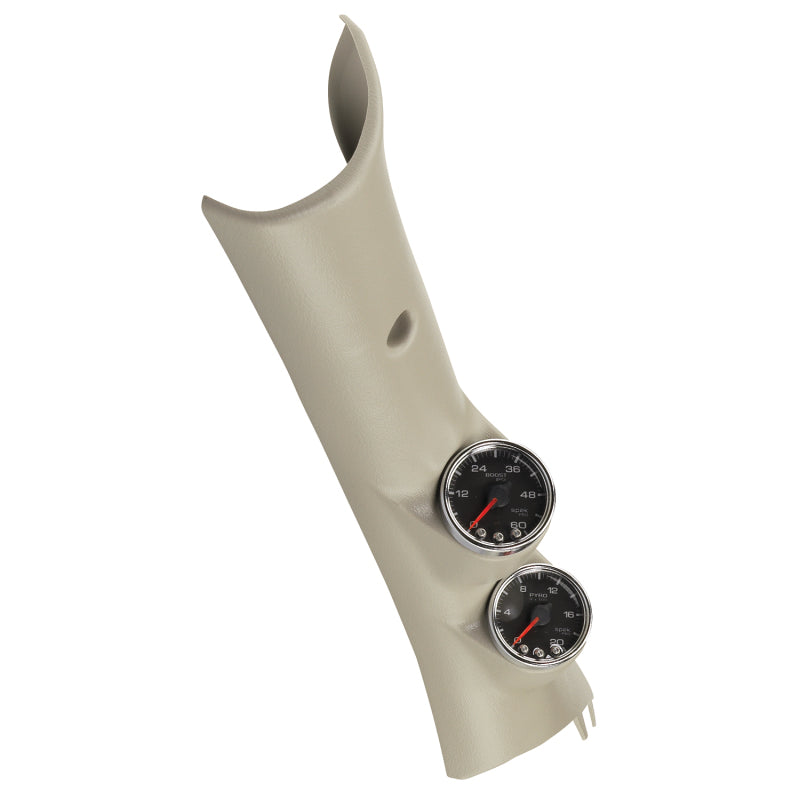 طقم عدادات ديزل Autometer A-Pillar 10-19 RAM Boost/EGT 60psi/2000 درجة فهرنهايت، أسود من Spek-Pro