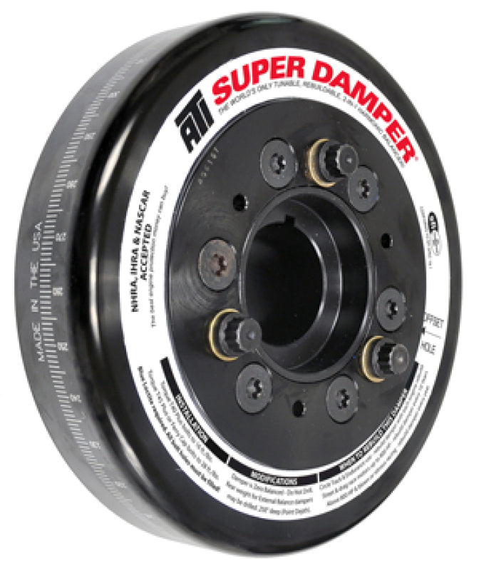 ATI Damper - 6.325in - Alum - Chevy SB / 90 Deg V6 - 2 Ring - Alum Hub