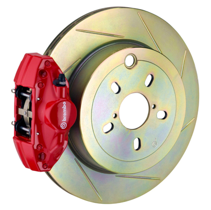 بريمبو 92-98 318i/325i/328i خلفي GT BBK 2 مكبس مصبوب قطعتين 294x19 قطعة واحدة دوار مشقوق النوع 1-أحمر