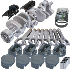 Eagle Chevy LT1 350 1Pc 3.750in Crank 6.000in H-Beam -16cc Inv Dome 4.040in Piston Rotating Assembly