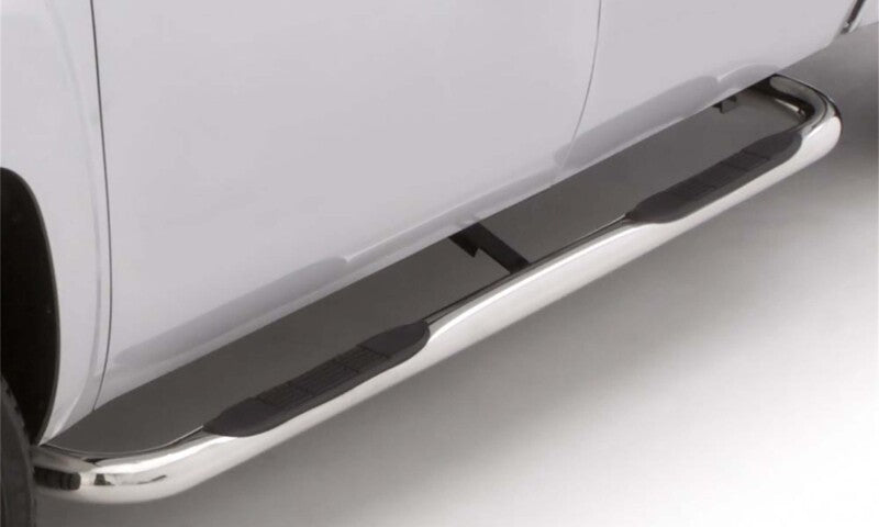 Lund 01-13 Chevy Silverado 1500 Crew Cab (Body Mount) 3in. Round Bent SS Nerf Bars - Polished