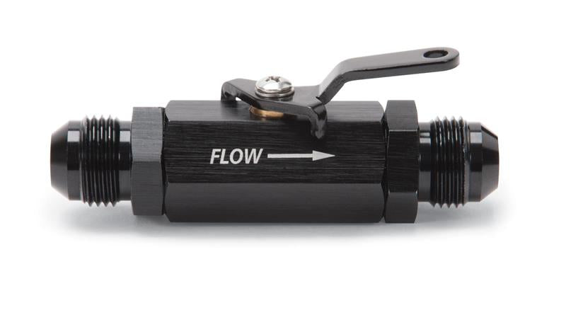 Russell Performance Shutoff Valve -6 AN Male Black Finish