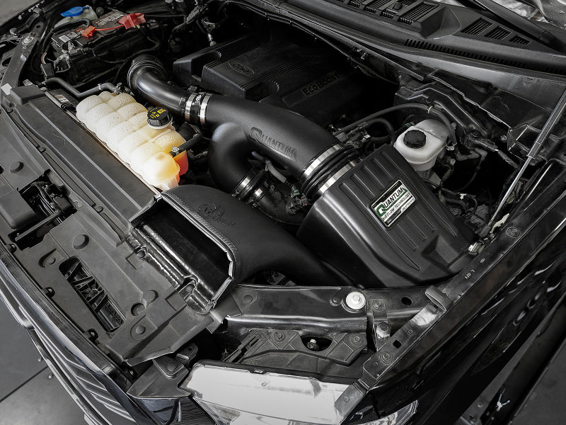 نظام سحب الهواء البارد aFe Quantum Pro DRY S لسيارة Ford F150 EcoBoost V6 سعة 3.5 لتر/2.7 لتر موديل 2015-2018 - جاف