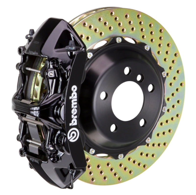 بريمبو 05-08 997.1 C2 (باستثناء PCCB) Fr GT BBK 6Pis Cast 355x32 2pc Rotor Drilled-Black