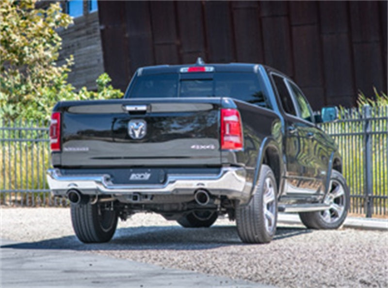 بورلا 2019 رام 1500 5.7 لتر V8 ناقل حركة أوتوماتيكي 4 أبواب مقصورة طاقم صندوق قصير S-Type SS عادم كات باك - طرف كروم أسود