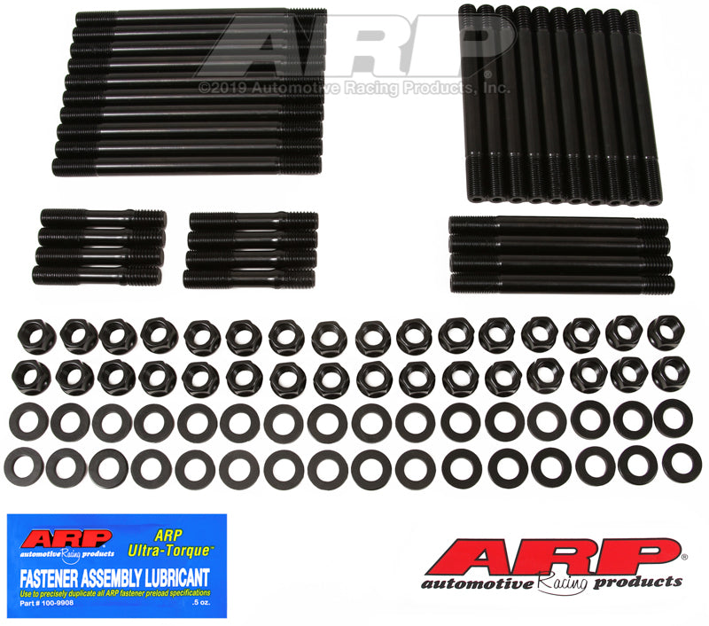 مجموعة مسامير عادم ARP Chevy Big Block MKIV مع رؤوس Merlin مقاس 8 بوصات ومسامير سداسية مقطوعة من الأسفل