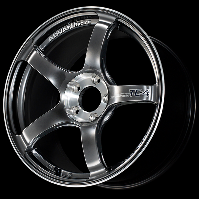 Advan TC-4 SE 17x8.0 / +45 Offset / 5x114.3 / 73mm Bore / Racing Hyper Black and Diamond Cut