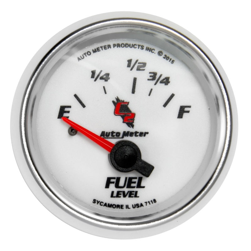 مقياس مستوى الوقود C2 من Autometer 2 1/16 بوصة 16e إلى 158f Elec C2