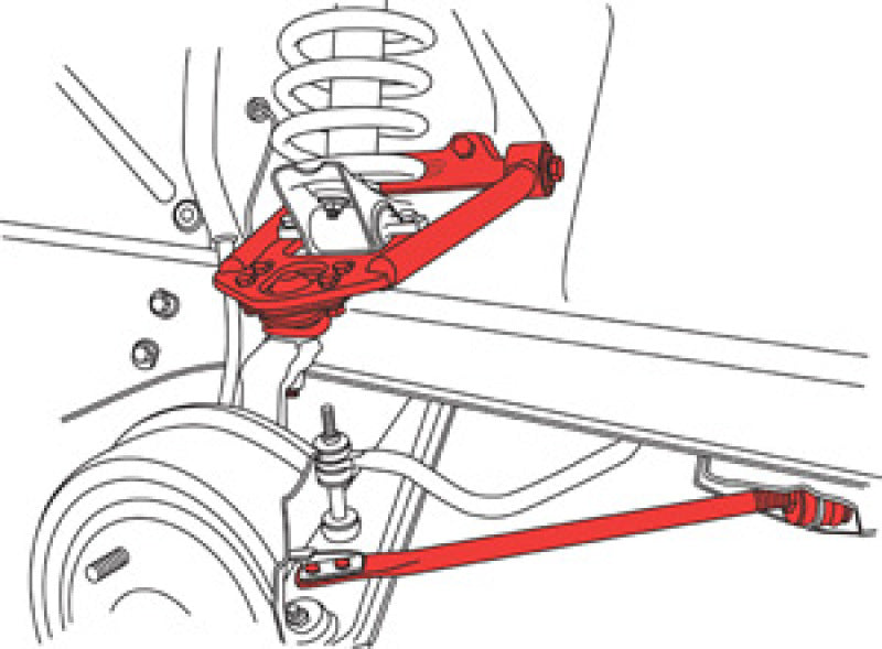 SPC Performance 67-73 Ford Mustang 1st Gen Adjustable Upper Control Arm & Caster Rod