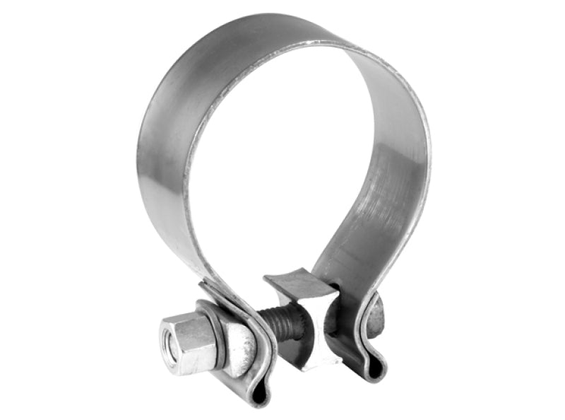مشبك شريطي AccuSeal أحادي البرغي من الفولاذ المقاوم للصدأ T-304 من Borla مقاس 4 بوصات