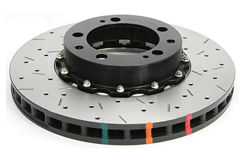 DBA 95-97 Porsche 911 Carrera Front T3 5000 Series Uni-Directional Slotted Rotor w/ Black Hat