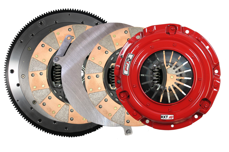 McLeod 18-21 Ford Mustang GT 5.0L RXT 1200 Twin Disc Clutch Kit w/AL Flywheel 23 Spline 0 Bal w/164T