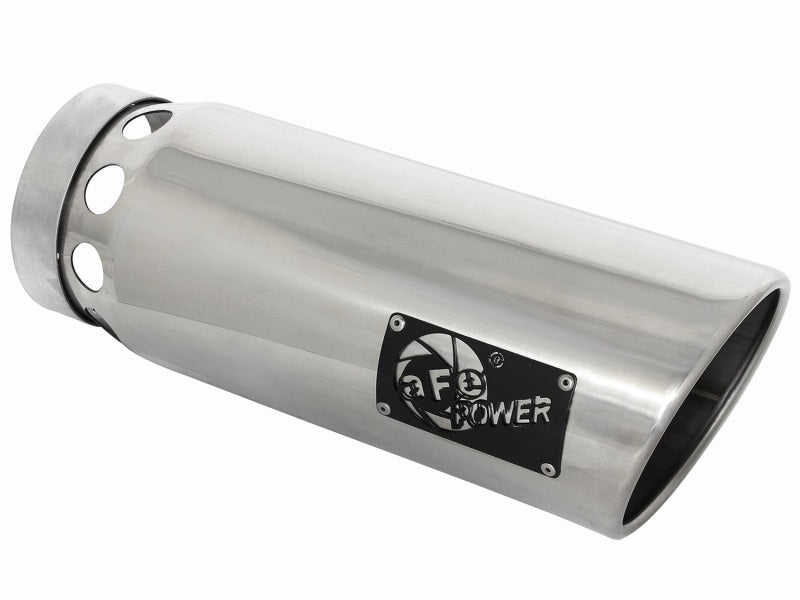 aFe MACHForce XP Cat-Back SS-304 5 بوصة طرف خارجي متداخل 5 بوصة في × 6 بوصة خارج × 16 بوصة طول مسمار يمين (Pol)