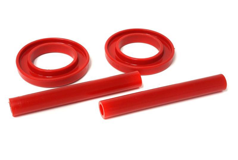 Energy Suspension Universal 2 1/8in ID 3 3/4in OD 3/4in H Red Coil Spring Isolators (2 per set)