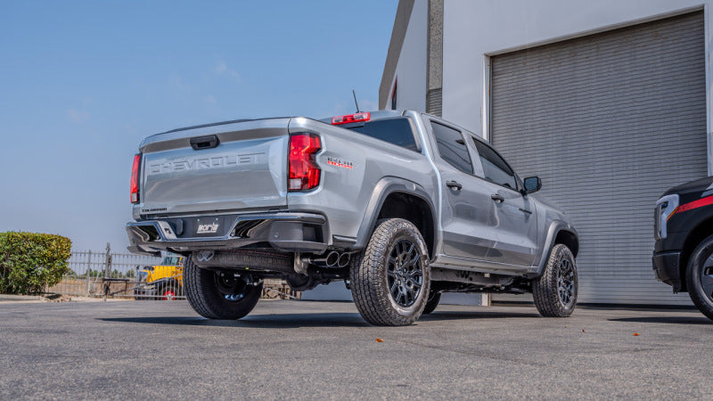 عادم خلفي من Borla لسيارة شيفروليه كولورادو موديل 23-24 / GMC Canyon S-Type موديل 23-24 مع أطراف من الكروم الأسود