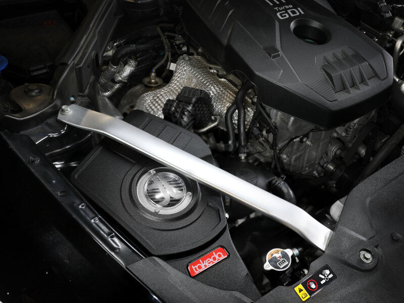 نظام سحب الهواء البارد من Takeda Momentum لسيارة Kia Stinger L4 2.0L موديل 18-21 مع فلتر Pro DRY S