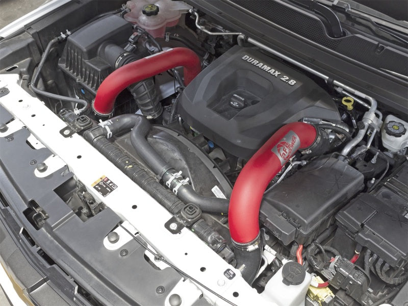 أنبوب IC أحمر مقاس 3 بوصات من aFe BladeRunner مع وصلة ومشبك، طراز 2016 GM Colorado/Canyon، محرك 2.8 لتر