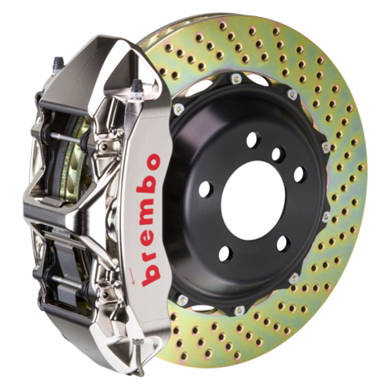 بريمبو 05-08 997.1 C2 (باستثناء PCCB) Fr GTR BBK 6Pis Billet 355x32 2pc Rotor Drilled-Nickel