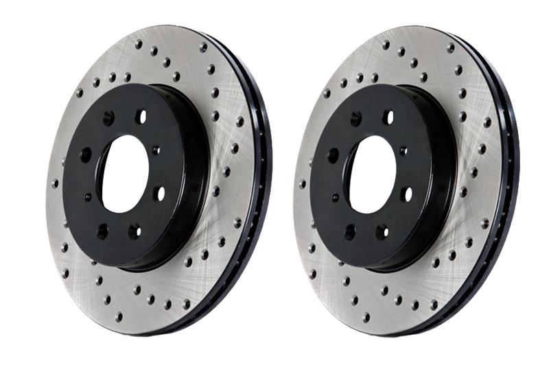 StopTech Power Slot 05-10 Mustang GT V8-4.6L Front Right Drilled Rotor