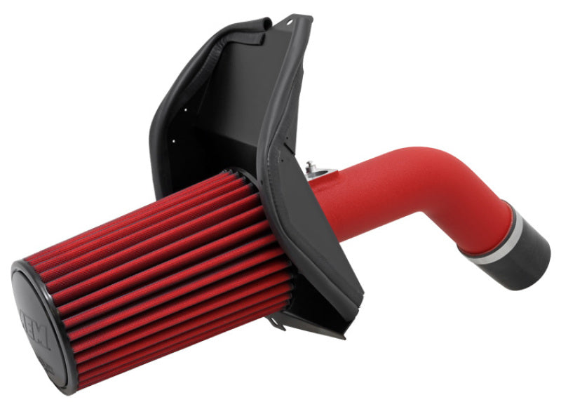 مدخل هواء بارد أحمر متجعد لسيارة AEM WRX/STi موديل 08-11