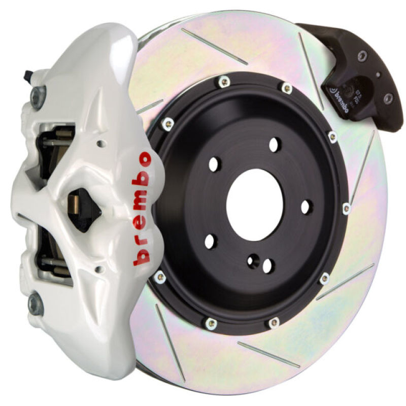 بريمبو 19-22 الفئة A (باستثناء AMG) Fr GT BBK 6Pis Cast 380x34 2pc Rotor Sloted Type3-White
