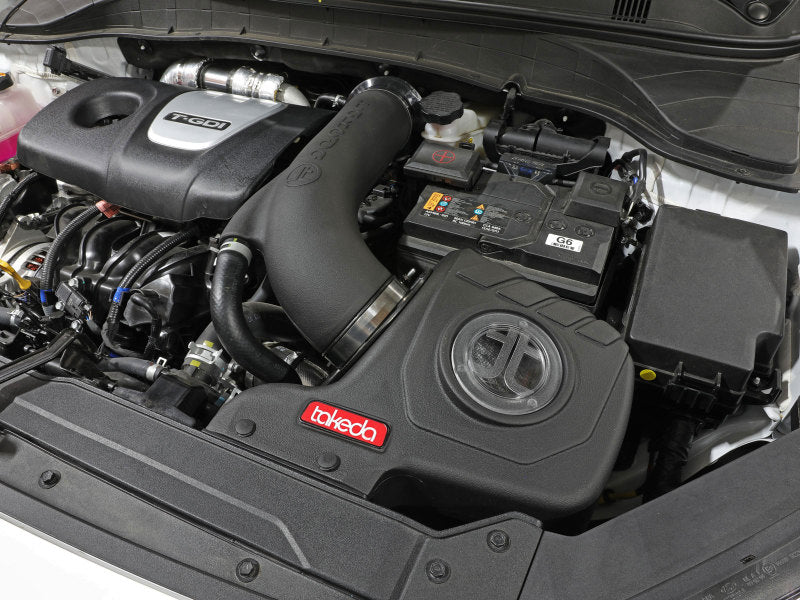 aFe 18-21 Hyundai Kona L4-1.6L (t) نظام سحب الهواء البارد Takeda Momentum مع وسائط Pro Dry S