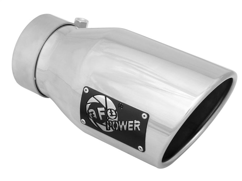 aFe MACH Force-Xp مدخل 3 بوصة × مخرج 4-1/2 بوصة × طول 9 بوصة طرف عادم من الفولاذ المقاوم للصدأ 304