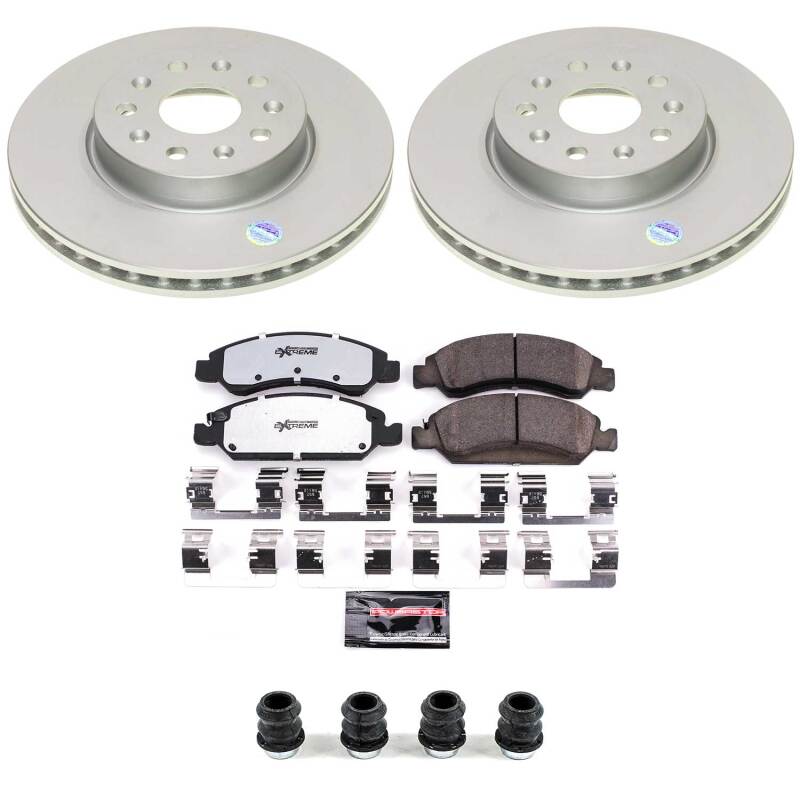 Power Stop 07-20 Chevrolet Tahoe Front Z36 Coated Truck & Tow Brake Kit