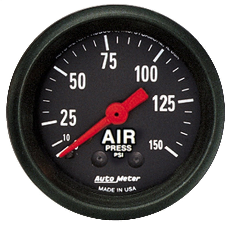مقياس ضغط الهواء الميكانيكي Autometer Z Series 52 مم 0-150 PSI