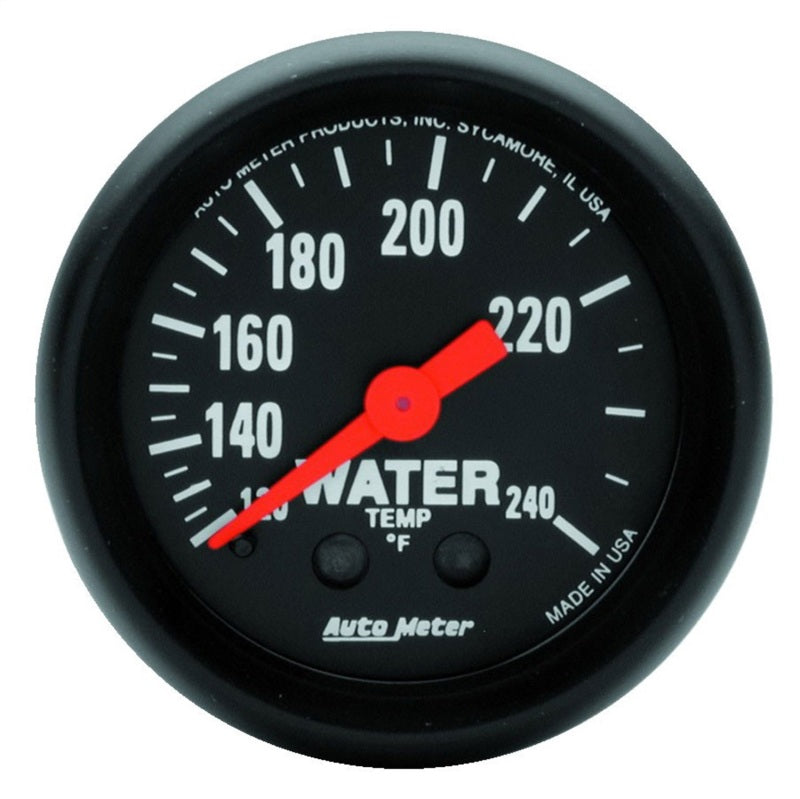 مقياس درجة حرارة الماء الميكانيكي من سلسلة Autometer Z مقاس 2 بوصة 120-240 درجة فهرنهايت