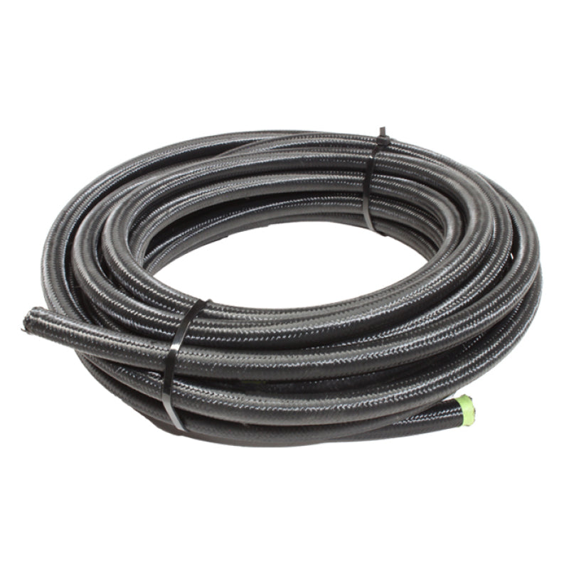 Snow Performance 12 Black Nylon Braided Stainless PTFE Hose - 30ft
