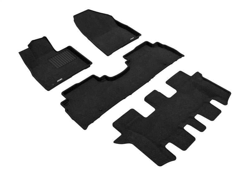 3D MAXpider 16-20 Kia Sorento 7-Seat Elegant Black R1 R2 R3
