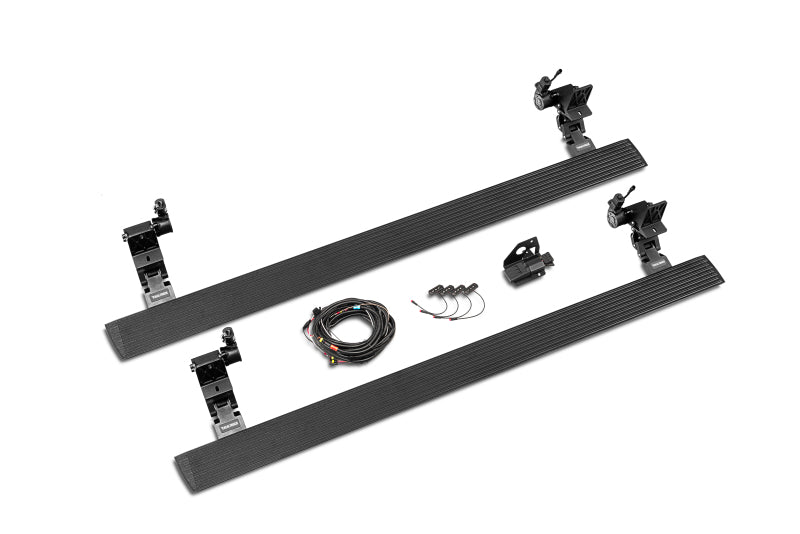 RealTruck 07-21 Toyota Tundra CC 4dr VoltStep Electric Running Board Kit - Tex. Blk