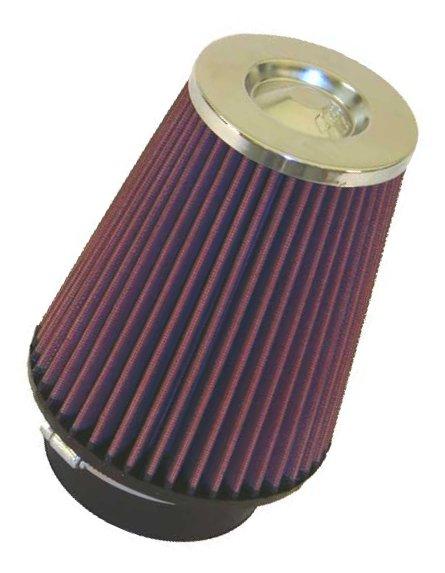 K&N Filter Universal Clamp-On Air Filter 5in Flange / 6-1/2in Base / 4-3/8in Top / 8in Height
