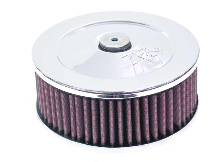 K&N Universal Chrome Filter 2 3/4in FLG / 4 1/2in Bottom / 4 1/2in Height