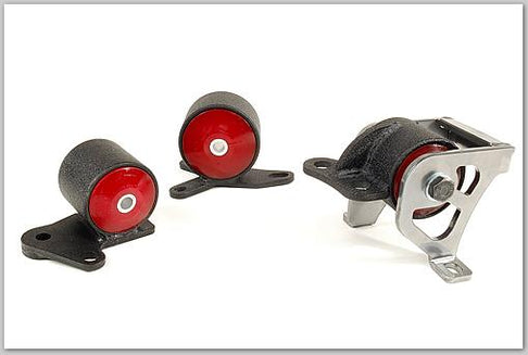 Innovative 96-00 Civic B/D Series Black Steel Mounts 75A Bushings (2 Bolt)